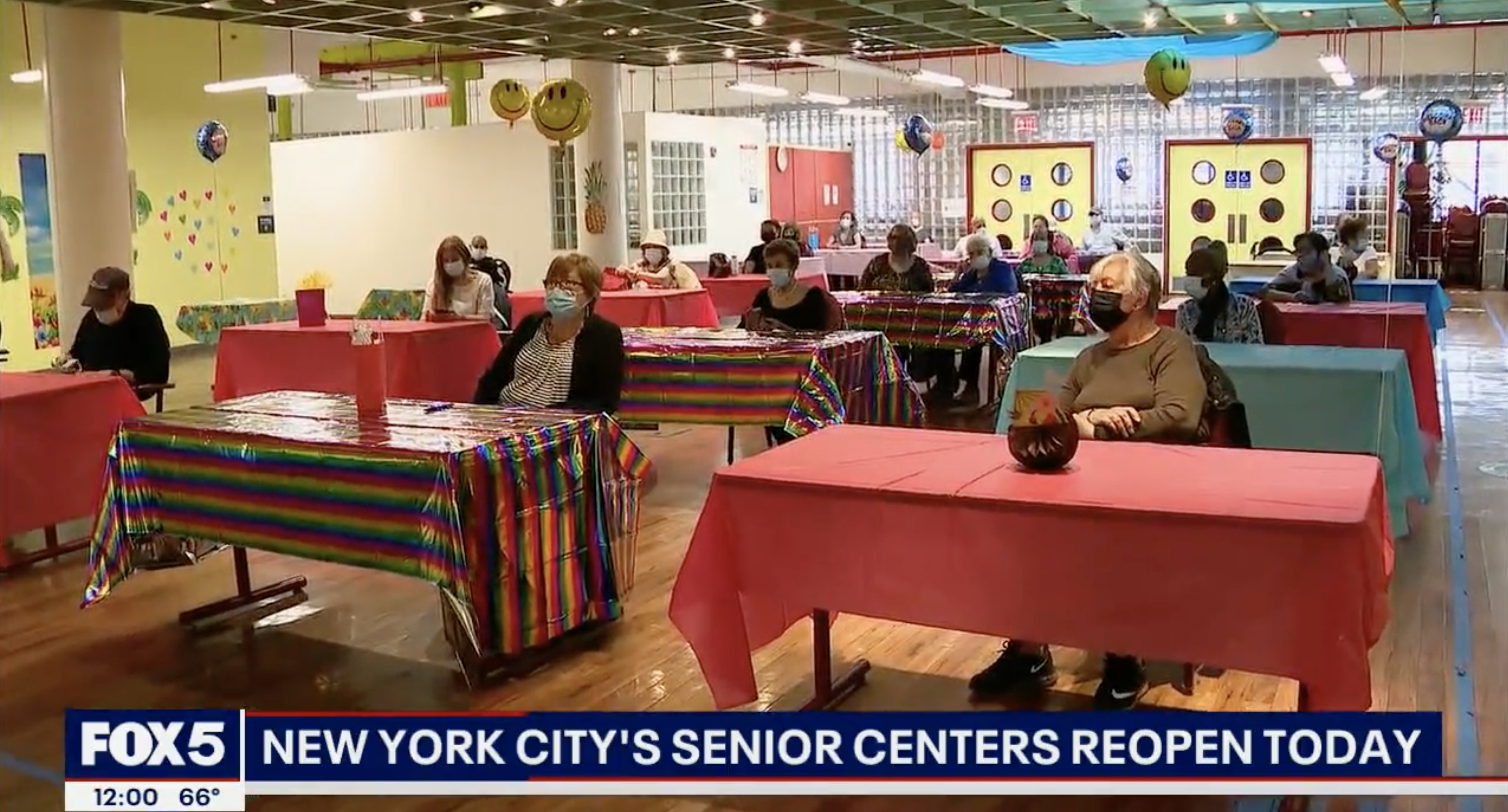 Fox 5 New York: NYC Senior Centers Reopen