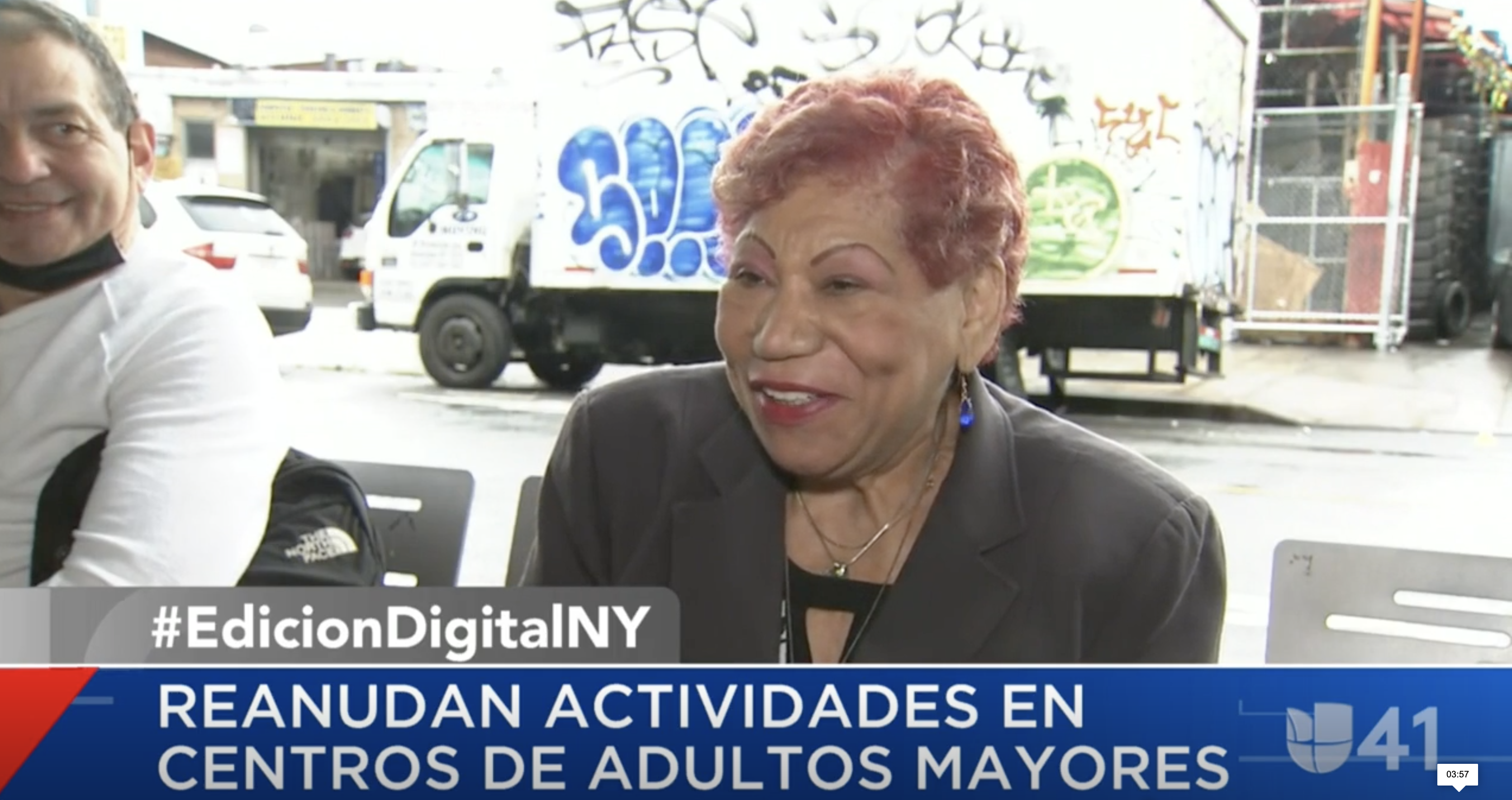 Univision New York: Senior Center Reopening