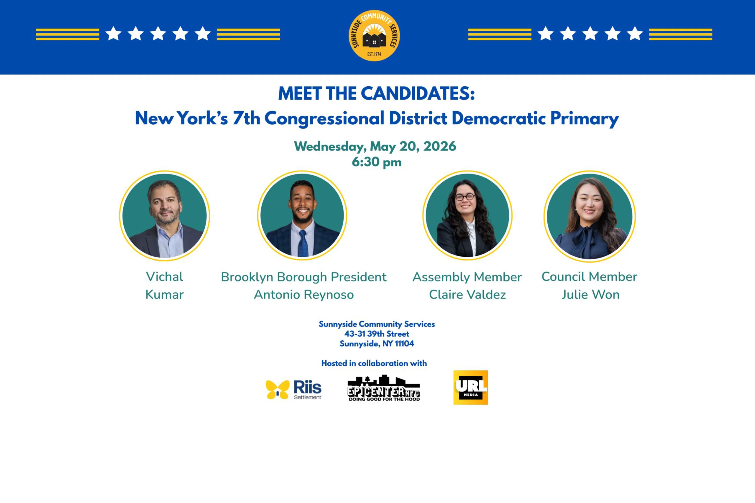 Greenpointers: SCS Hosts NY-7 Congressional District Candidate Forum
